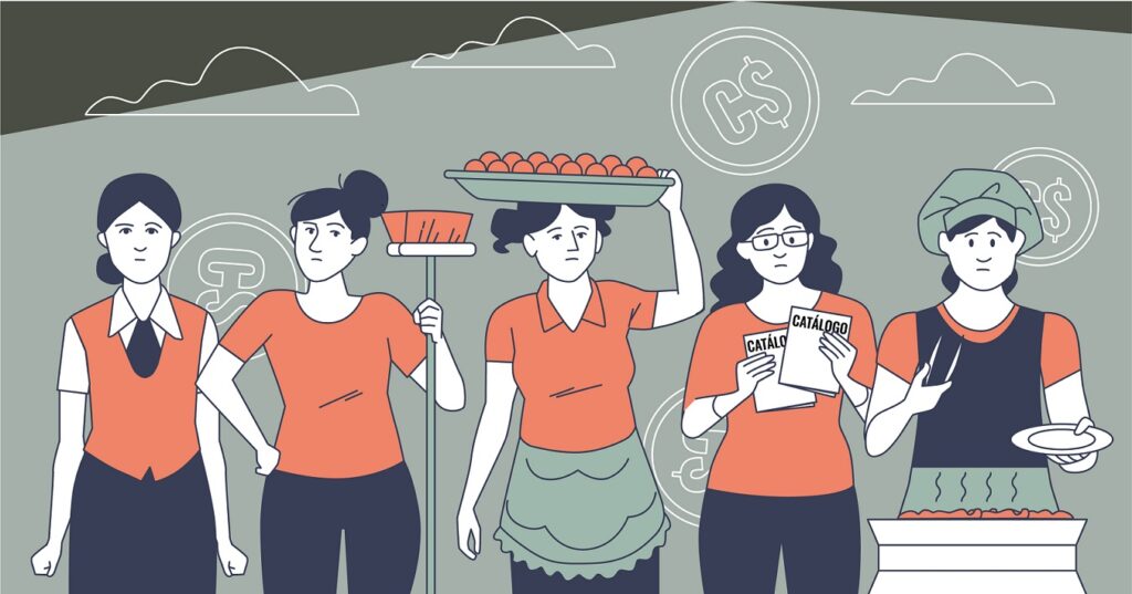 En medio de una crisis sociopolítica y una sanitaria, las mujeres se ven más sumergidas en el subempleo y trabajos precarios, por lo que han tenido que diversificar sus actividades económicas