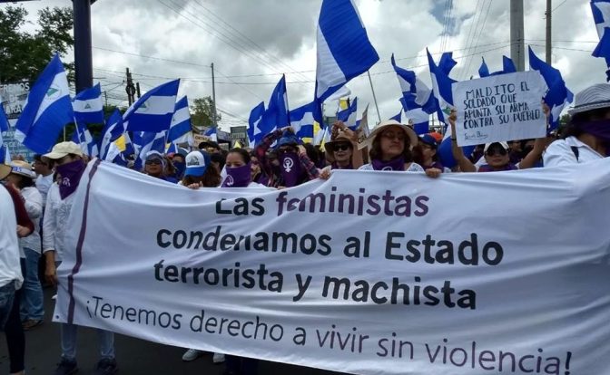feministas perseguidas por el régimen en Nicaragua