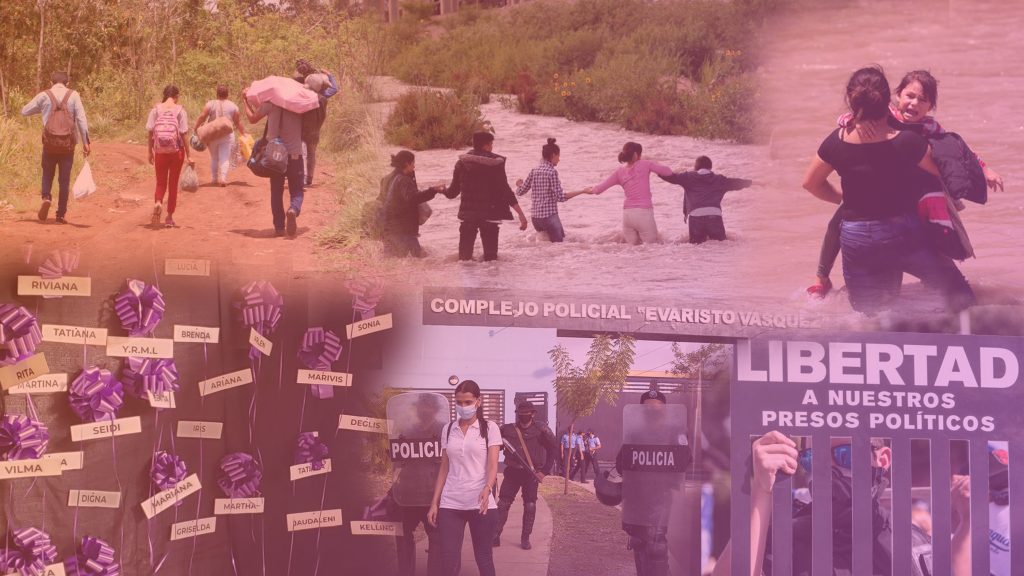 Más de 200 000 nicaragüenses migraron, más de 3000 oenegés fueron canceladas, más de 230 personas están presas por motivos políticos y más de 50 mujeres fueron víctimas de femicidios